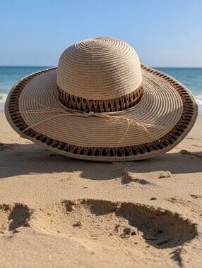 SUMMER SALE! - Straw Wide Brim UPF + 50 Sun Protection Hat